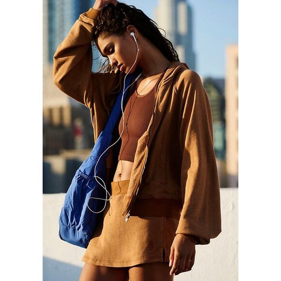 Free People Tops - (XS) Free People Movement Fast Break Hoodie in Camel Size XS